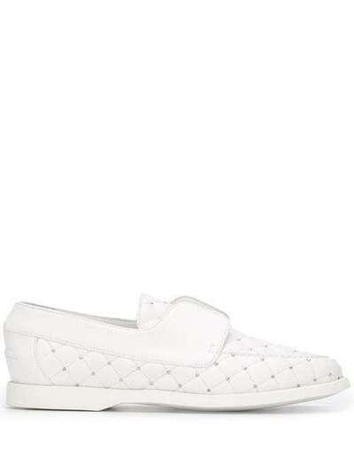 Le Silla quilted style stud detail loafers 6151Q020M1PPCHI