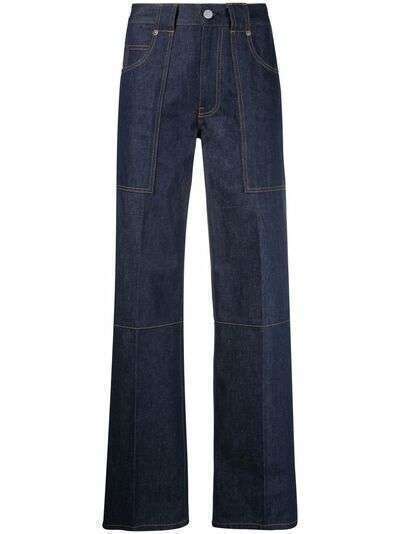 Victoria Beckham джинсы прямого кроя с контрастной строчкой