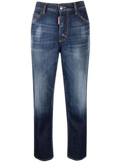 Dsquared2 прямые джинсы с завышенной талией