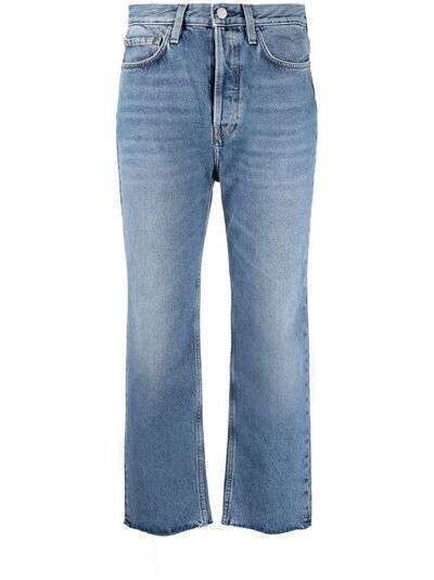 Totême укороченные джинсы прямого кроя