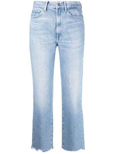 7 For All Mankind укороченные джинсы Logan с завышенной талией