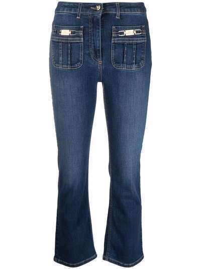 Elisabetta Franchi cropped denim jeans