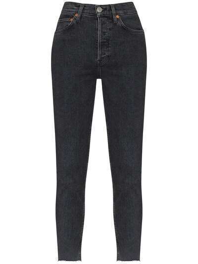RE/DONE укороченные джинсы из винтажного денима с завышенной талией