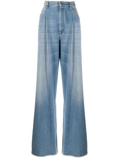 Brunello Cucinelli широкие джинсы с завышенной талией