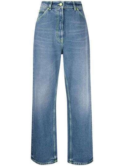 MSGM faded-effect wide-leg jeans