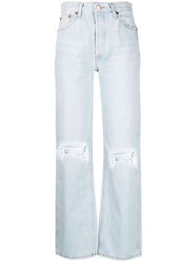 RE/DONE широкие джинсы с эффектом потертости