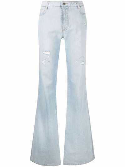 Ermanno Scervino широкие джинсы с кружевной вышивкой