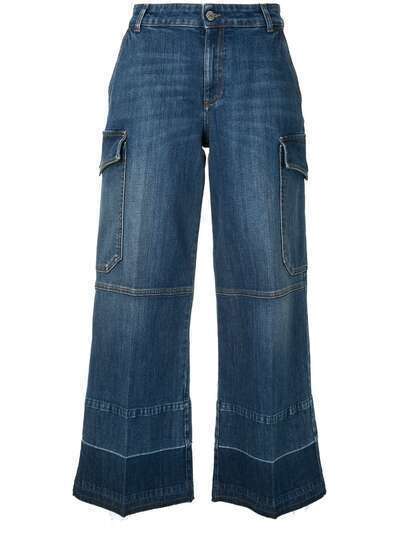 Stella McCartney укороченные джинсы широкого кроя