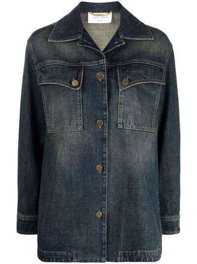 Alberta Ferretti джинсовая куртка-рубашка с карманами
