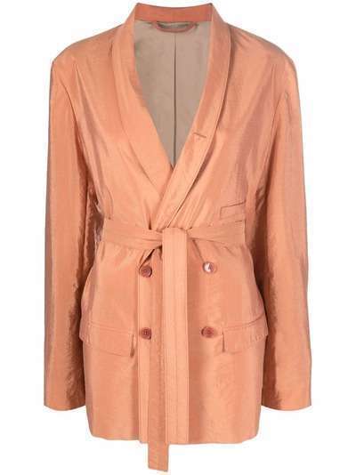 Lemaire belted double-breasted blazer