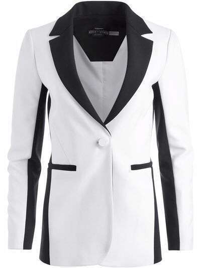 Alice+Olivia Macey two-tone blazer