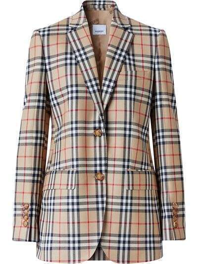 Burberry блейзер в клетку Vintage Check