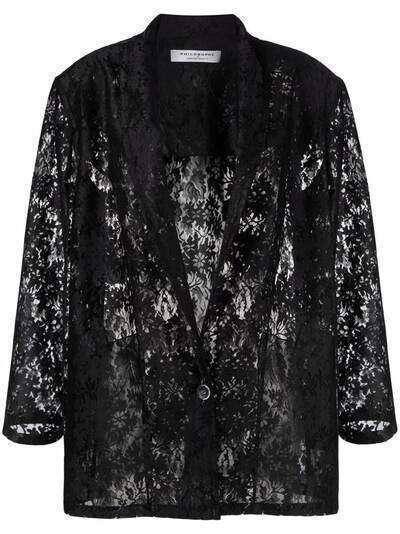 Philosophy Di Lorenzo Serafini single-breasted lace blazer