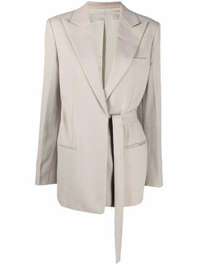 Helmut Lang side tie-fastening blazer