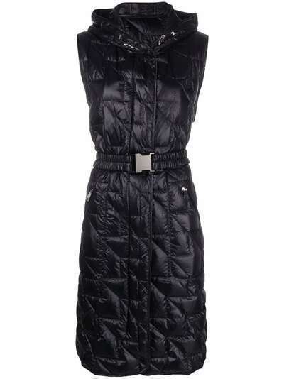 Moncler quilted long-line sleeveless jacket