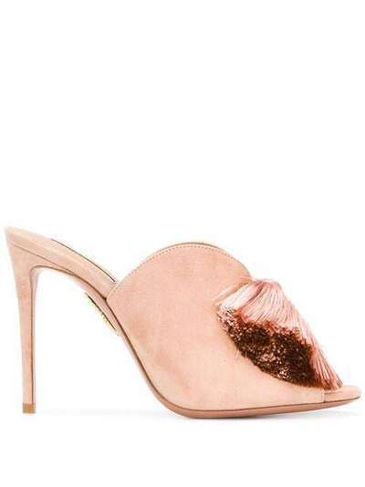 Aquazzura мюли 'Lotus Blossom' LTBHIGM0SUEPWP