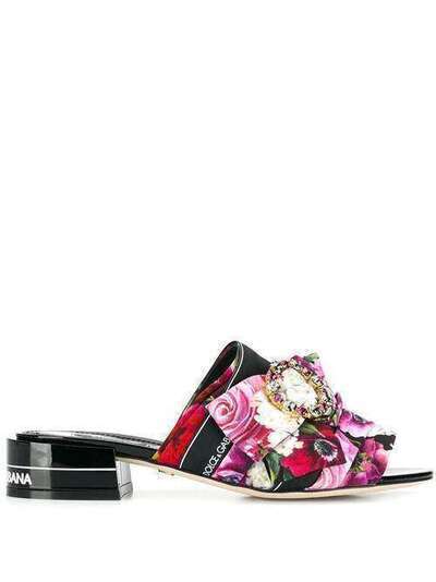 Dolce & Gabbana мюли с цветочным принтом CR0749AZ718