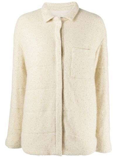 Fabiana Filippi куртка-рубашка с пайетками