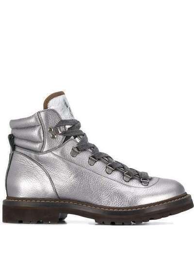 Brunello Cucinelli ботинки с эффектом металлик MZMEG1614C7630