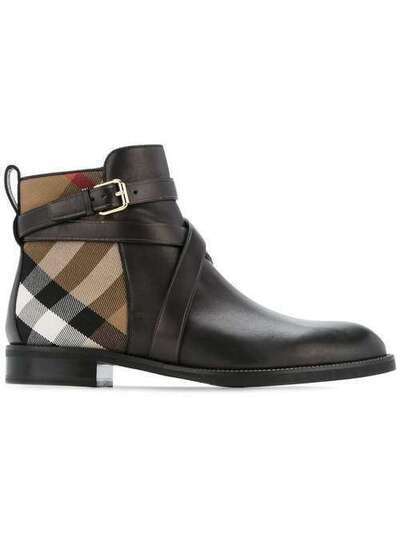 Burberry ботинки с фирменной клеткой 'House check' 4036478