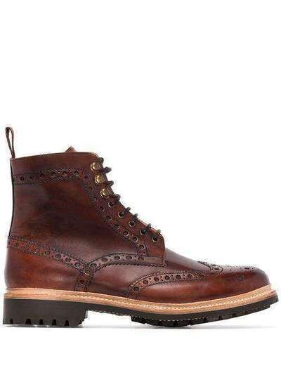 Grenson ботинки Fred с брогированием 111395