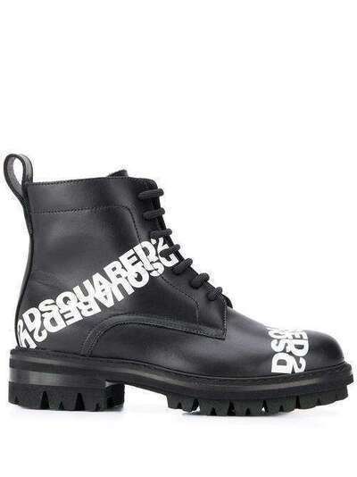 Dsquared2 ботинки на шнуровке с логотипом ABW009901500001