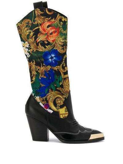 Versace Jeans Couture сапоги с принтом Baroque E0VVBS1271344M09154737