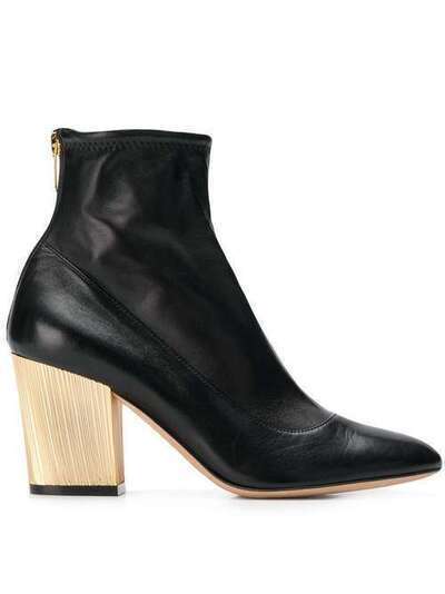 Sergio Rossi metallic heel ankle boots A81520MAF715