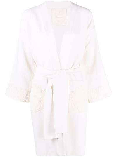 Antonella Rizza floral-embroidered kimono