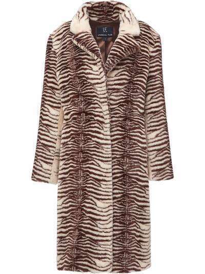 Unreal Fur пальто Savannah с тигровым принтом