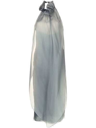 Giorgio Armani платье макси асимметричного кроя