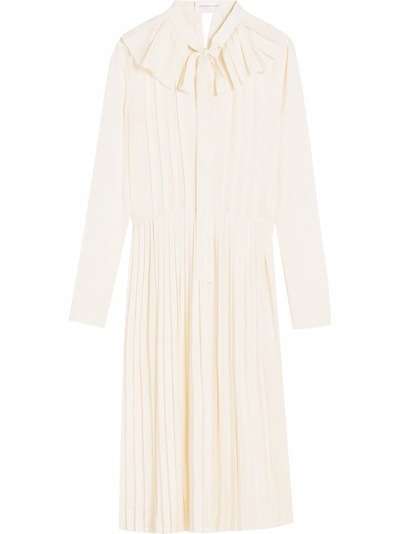 Victoria Beckham плиссированное платье с оборками