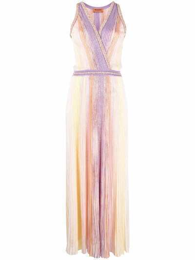 Missoni плиссированное платье с пайетками