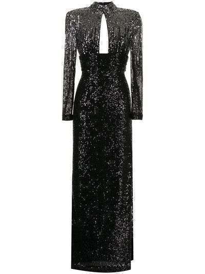 Rebecca Vallance длинное платье Naomi с открытой спиной