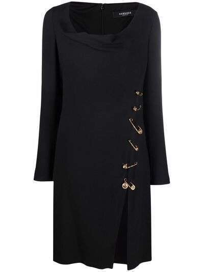 Versace платье с воротником-хомутом