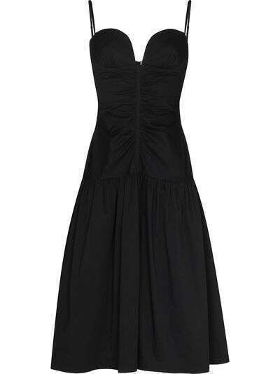 Carolina Herrera CH THIN STRP SWTHRT NK RUCHED WAIST TRUM