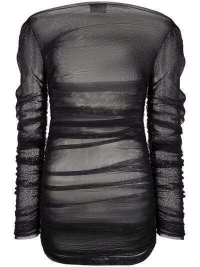 Atu Body Couture полупрозрачное платье с открытыми плечами