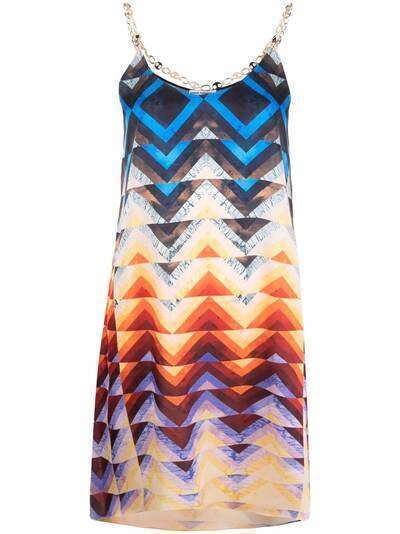 Paco Rabanne geometric-print dress