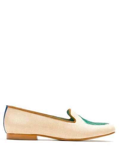 Blue Bird Shoes Palmeira Leque straw loafers S2001460729