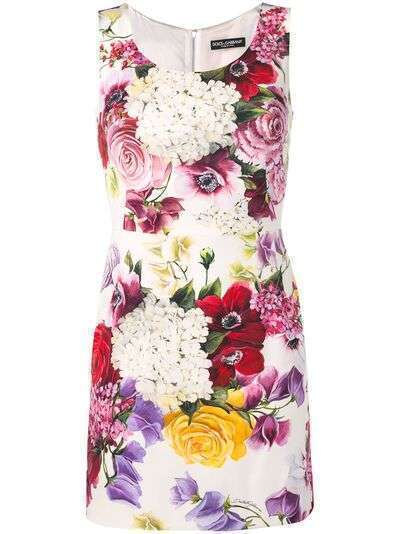 Dolce & Gabbana платье мини с цветочным принтом