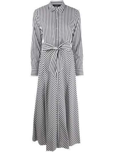 Lauren Ralph Lauren полосатое платье-рубашка длины миди