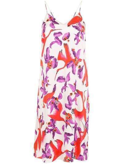 Isolda платье-комбинация с цветочным принтом