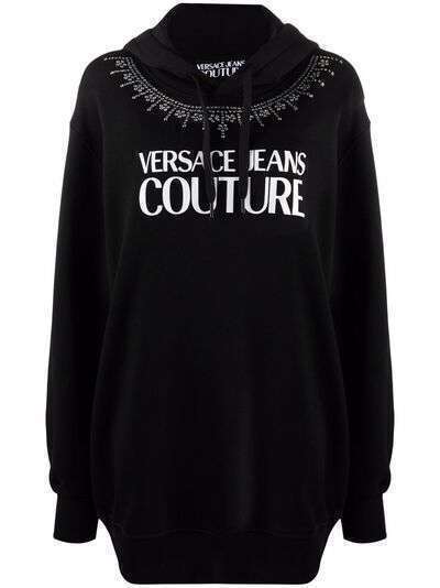 Versace Jeans Couture платье-худи с логотипом