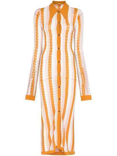 Dodo Bar Or полосатое платье-рубашка длины миди
