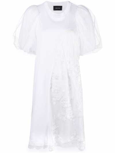Simone Rocha платье-футболка с объемными рукавами
