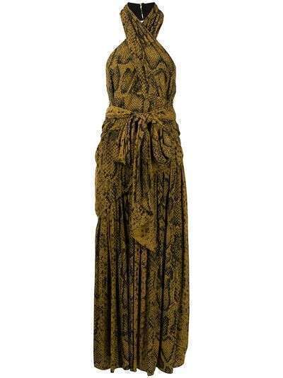 Proenza Schouler платье со змеиным принтом