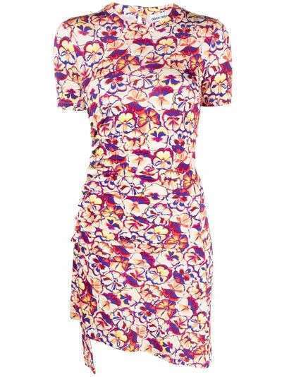 Paco Rabanne Sunny Pansy-print mini dress