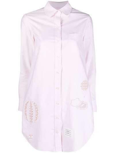 Thom Browne платье-рубашка Sky Icon