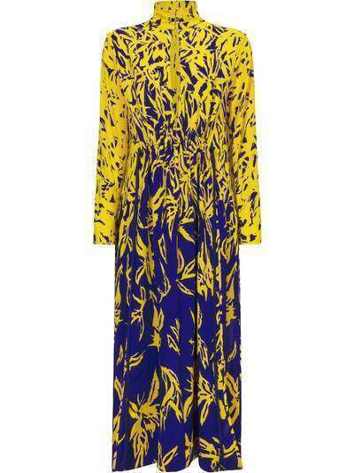 Proenza Schouler Scattered Floral V-Neck Dress