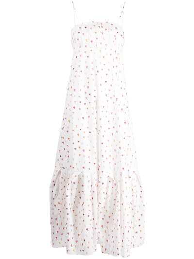 Rosie Assoulin платье макси с цветочным принтом